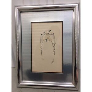 Erte "LaBelle Big Brim Hat With Lace Veil" Silkscreen 99/300 Signed In Pencil